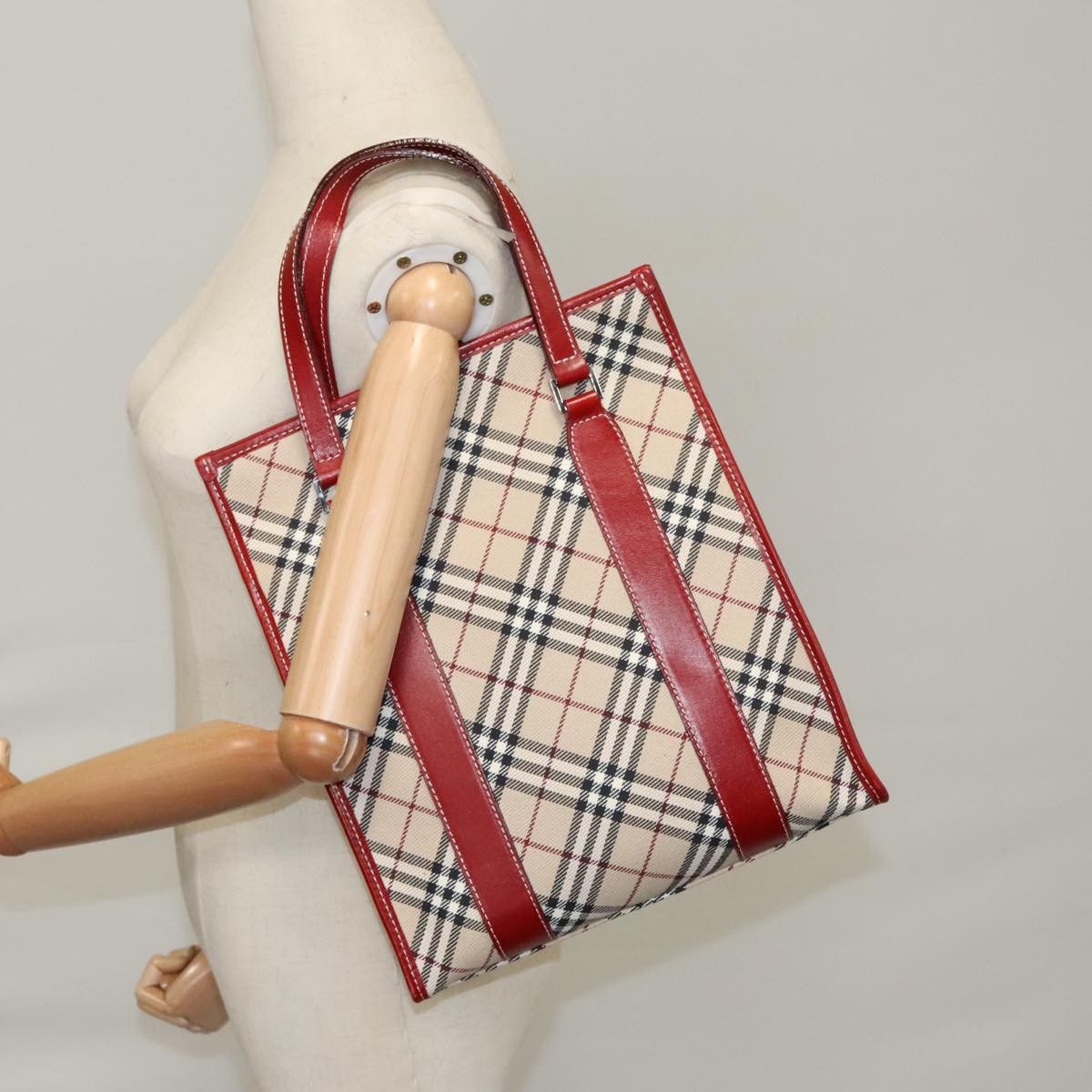 Burberry Burberry Nova Check Tote Canvas and Leather Size ONE SIZE - 12 Thumbnail