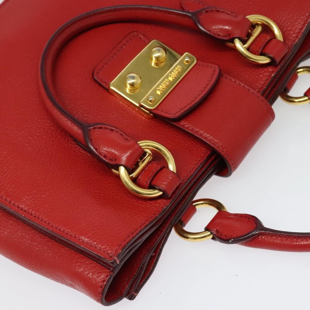 Miu Miu Miu Miu Madras Convertible Lock Tote Leather Size ONE SIZE - 14 Thumbnail