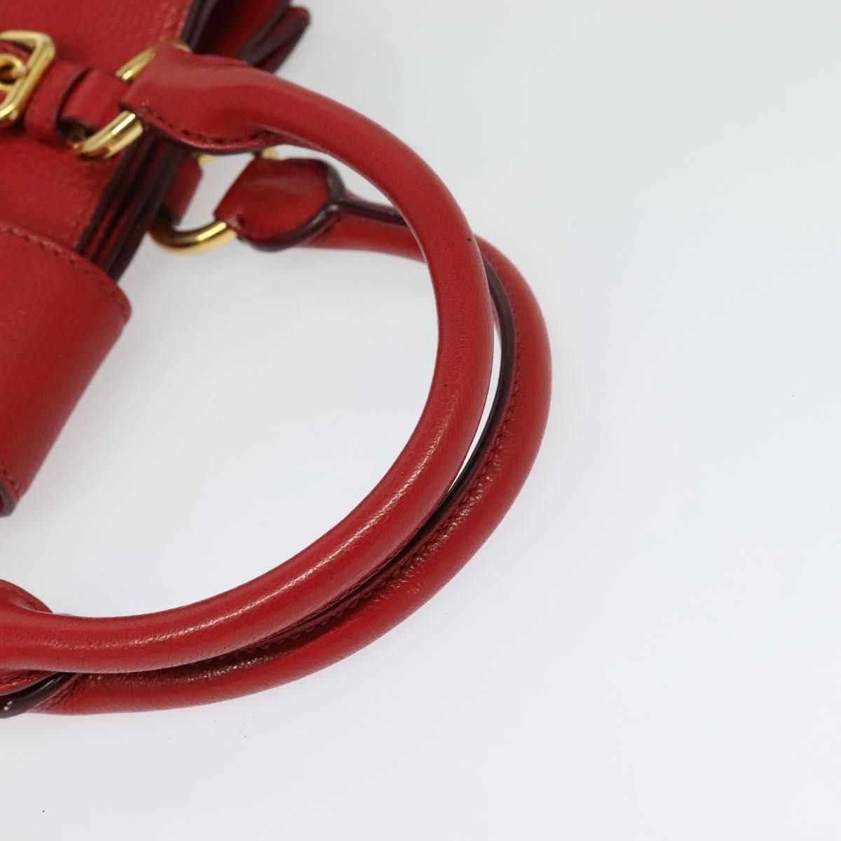 Miu Miu Miu Miu Madras Convertible Lock Tote Leather Size ONE SIZE - 8 Thumbnail