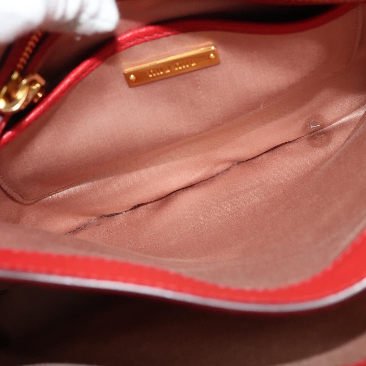Miu Miu Miu Miu Madras Convertible Lock Tote Leather Size ONE SIZE - 24 Thumbnail