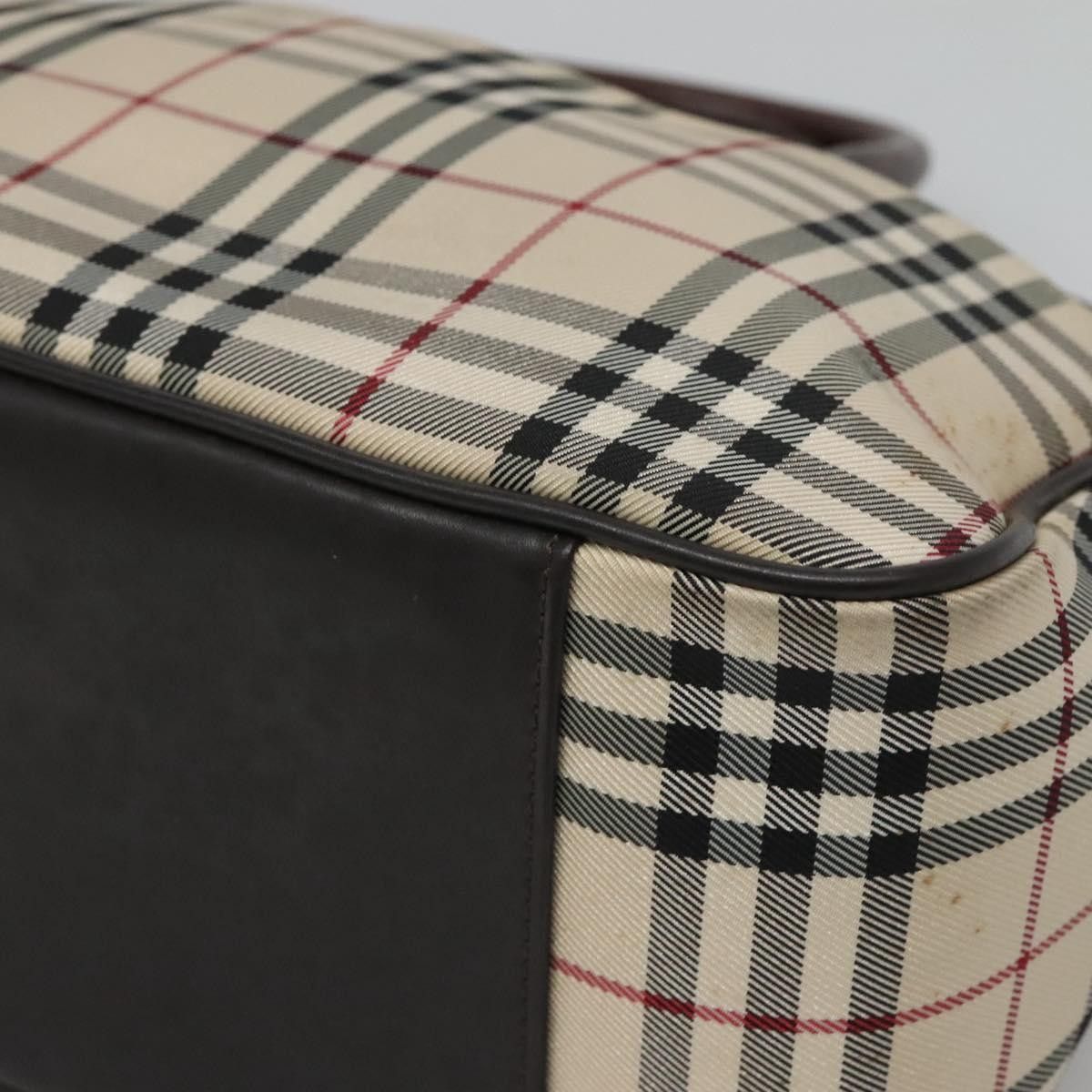 Burberry Burberry Nova Check Bowling Bag Canvas Size ONE SIZE - 8 Thumbnail