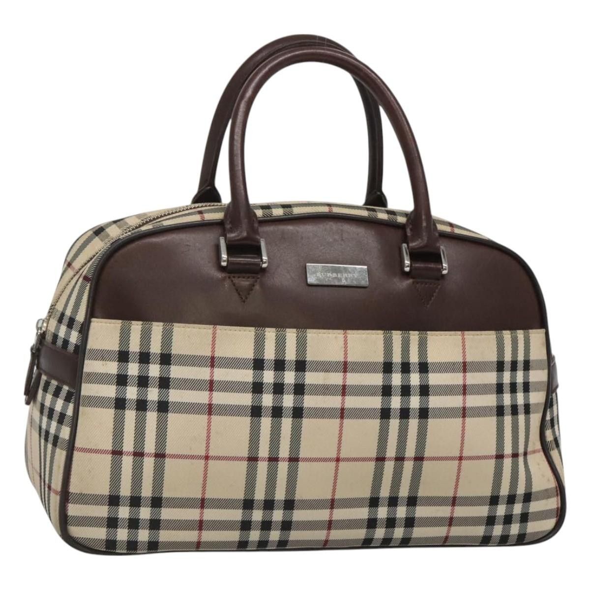 Burberry Burberry Nova Check Bowling Bag Canvas Size ONE SIZE - 19 Thumbnail
