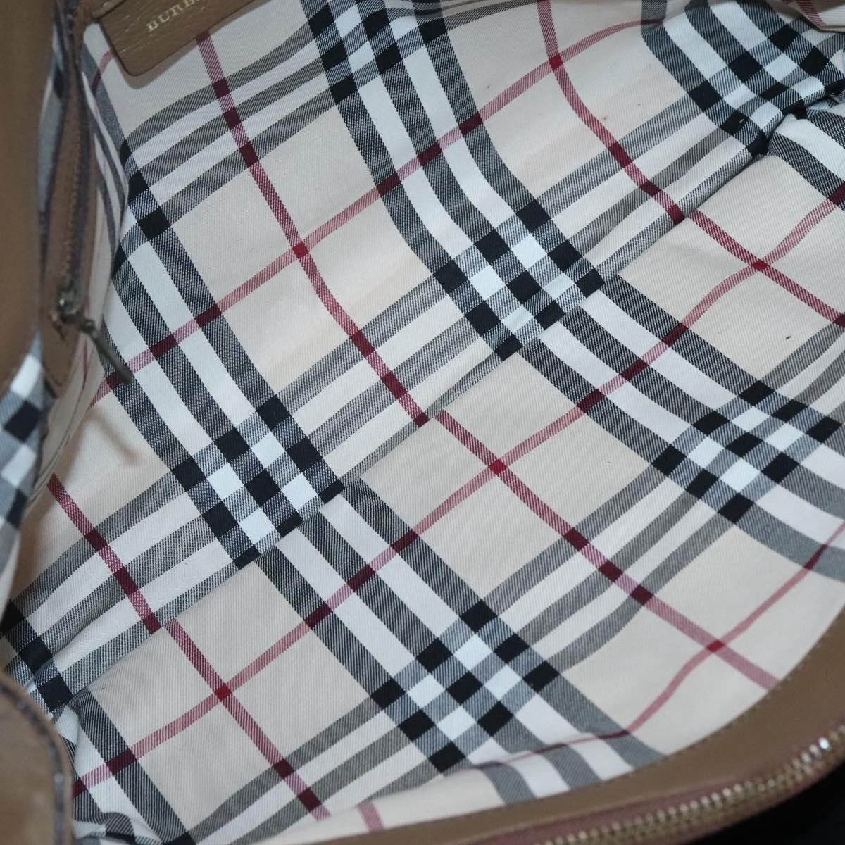 Burberry Burberry Nova Check Tote Leather Size ONE SIZE - 5 Thumbnail