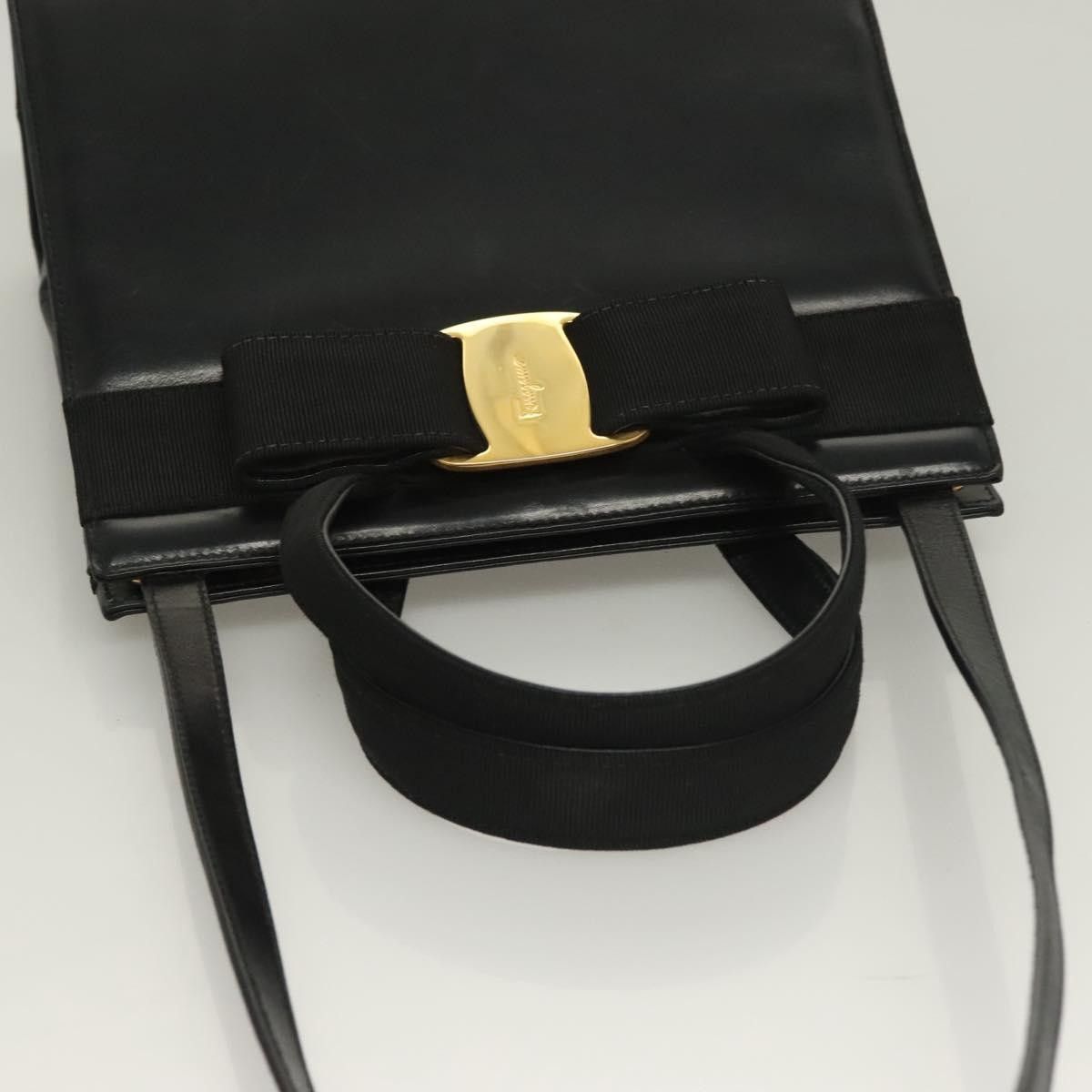Salvatore Ferragamo Salvatore Ferragamo Convertible Vara Bow Tote Leather Size ONE SIZE - 7 Thumbnail