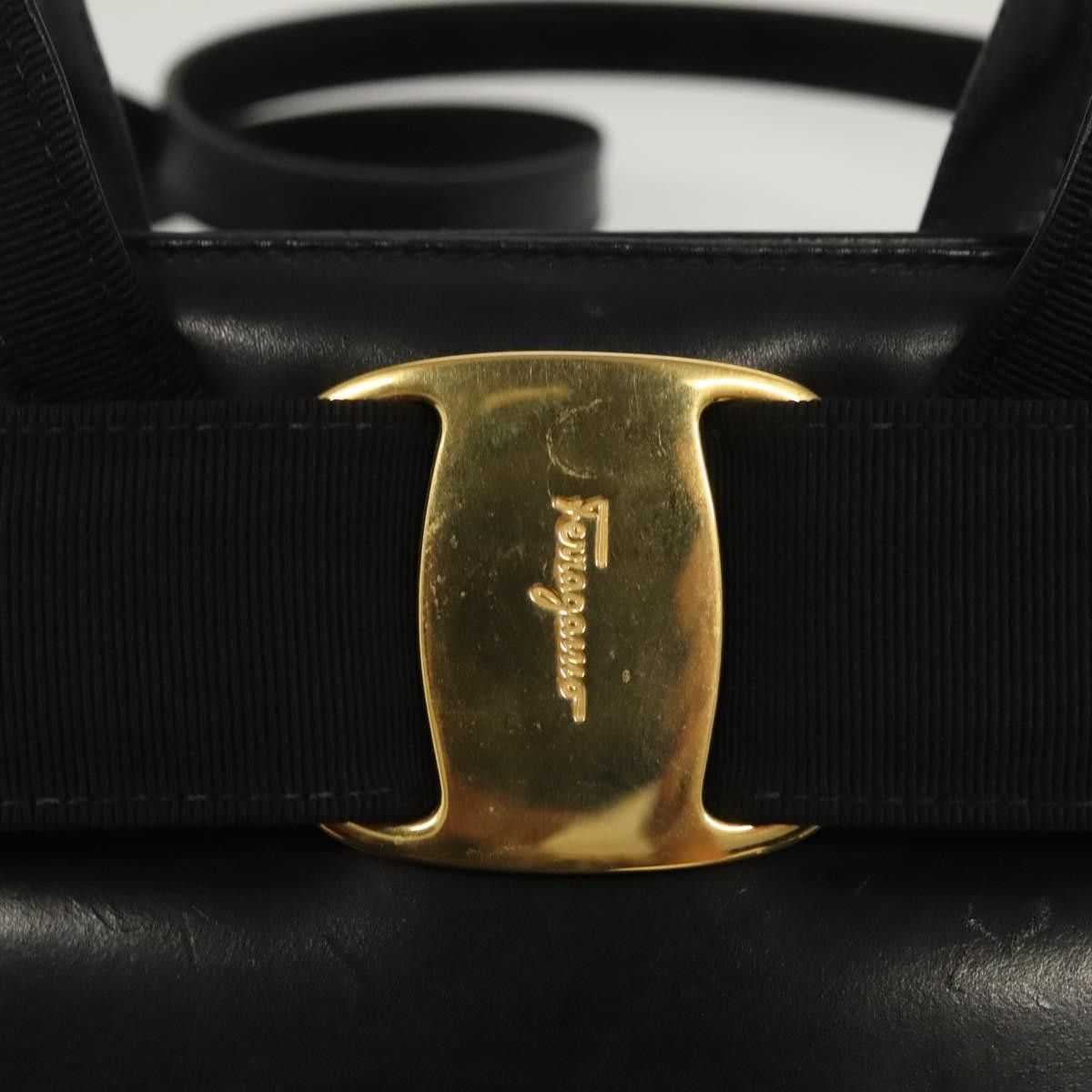 Salvatore Ferragamo Salvatore Ferragamo Convertible Vara Bow Tote Leather Size ONE SIZE - 12 Thumbnail