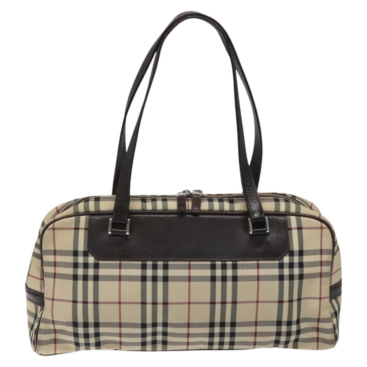 Burberry Burberry Nova Check Bowling Bag Canvas Size ONE SIZE - 2 Thumbnail