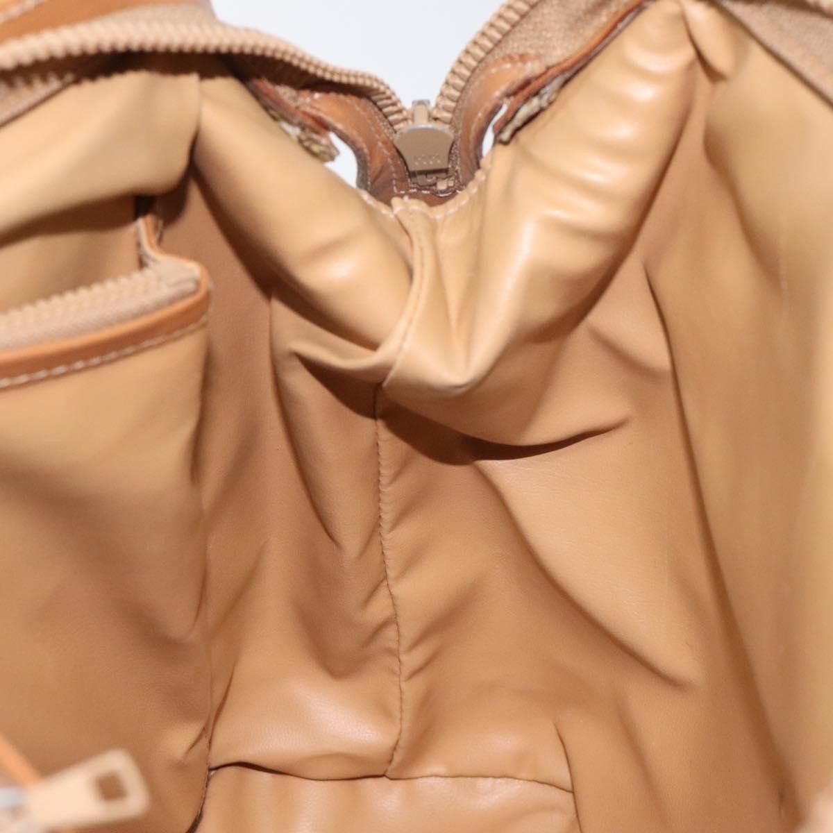 Celine Vintage Macadam Shoulder Bag Canvas and Leather