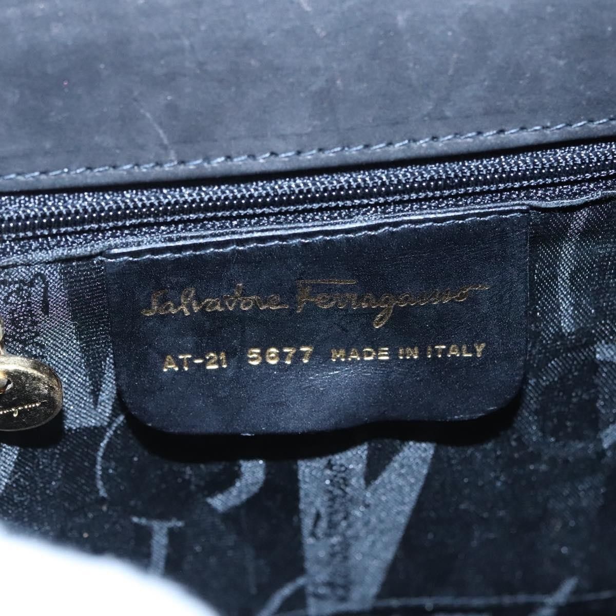 Salvatore Ferragamo Salvatore Ferragamo Vintage Vara Bow Top Handle Bag Suede Size ONE SIZE - 6 Thumbnail