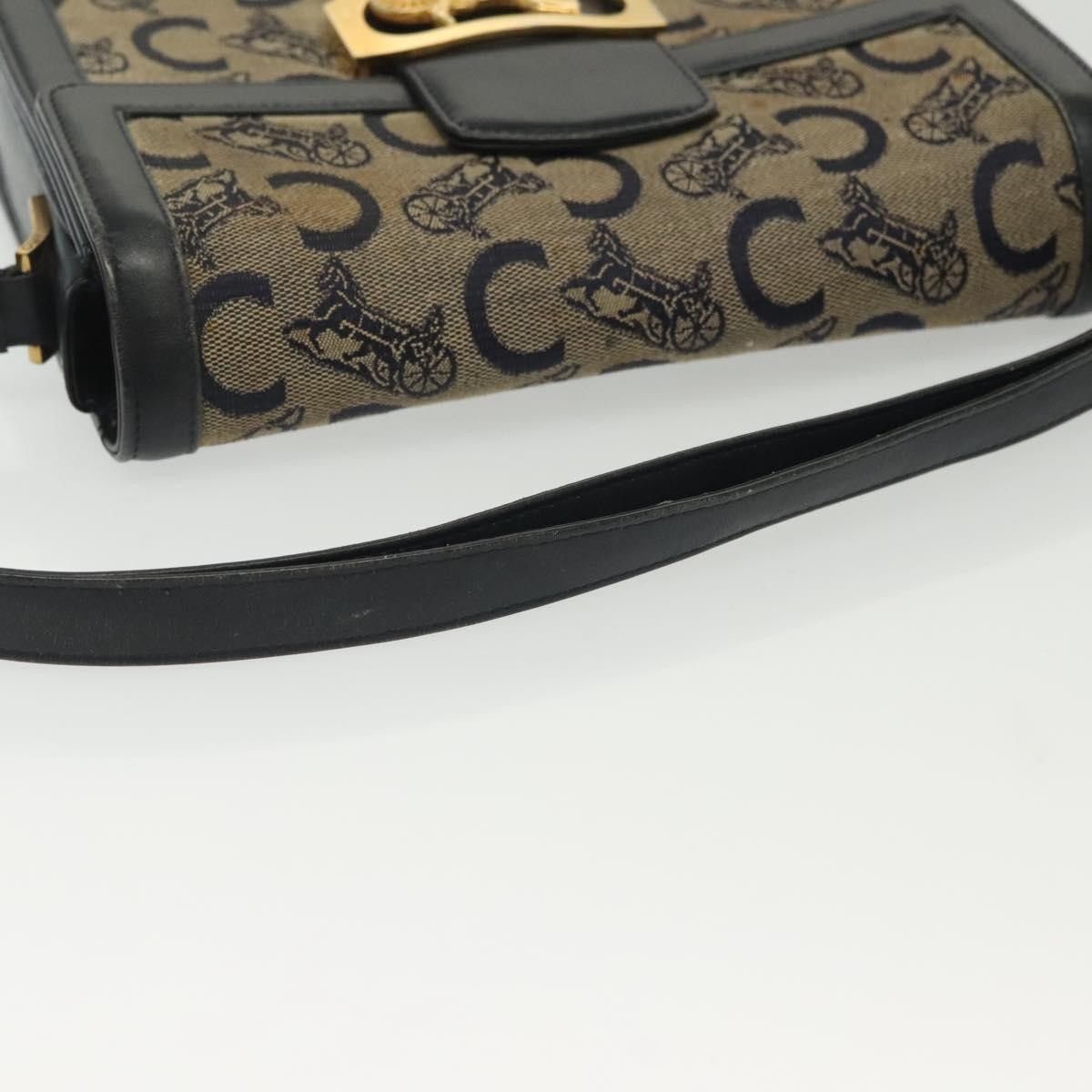Celine Celine Horse Carriage Shoulder bag Macadam Canvas and leather Size ONE SIZE - 18 Thumbnail