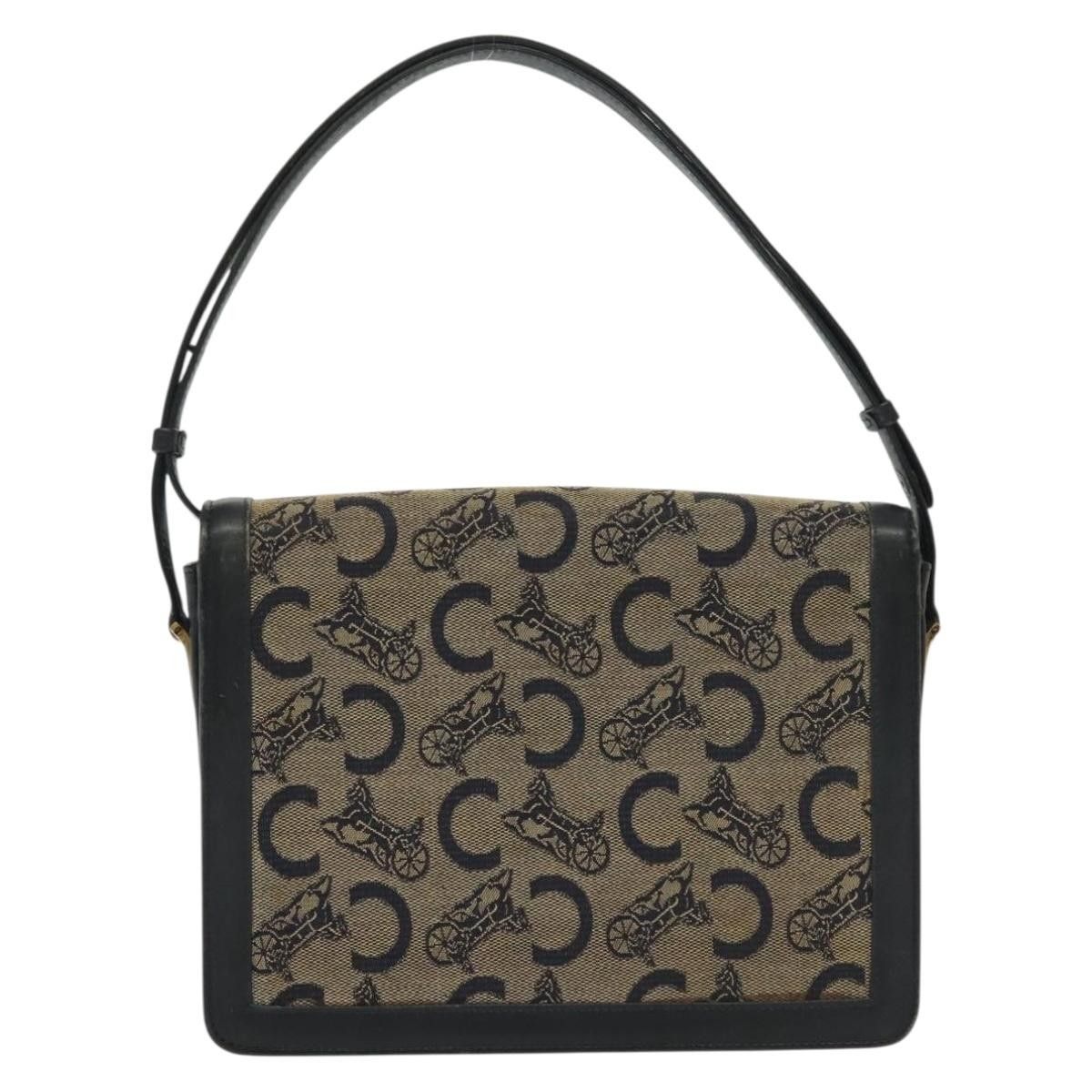 Celine Celine Horse Carriage Shoulder bag Macadam Canvas and leather Size ONE SIZE - 2 Thumbnail