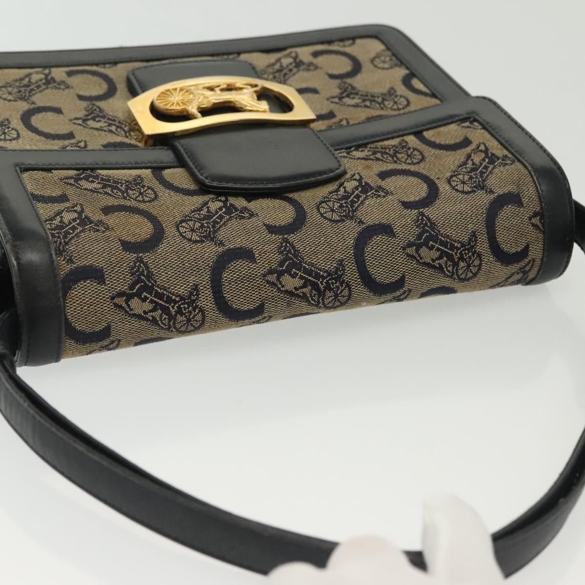 Celine Celine Horse Carriage Shoulder bag Macadam Canvas and leather Size ONE SIZE - 7 Thumbnail