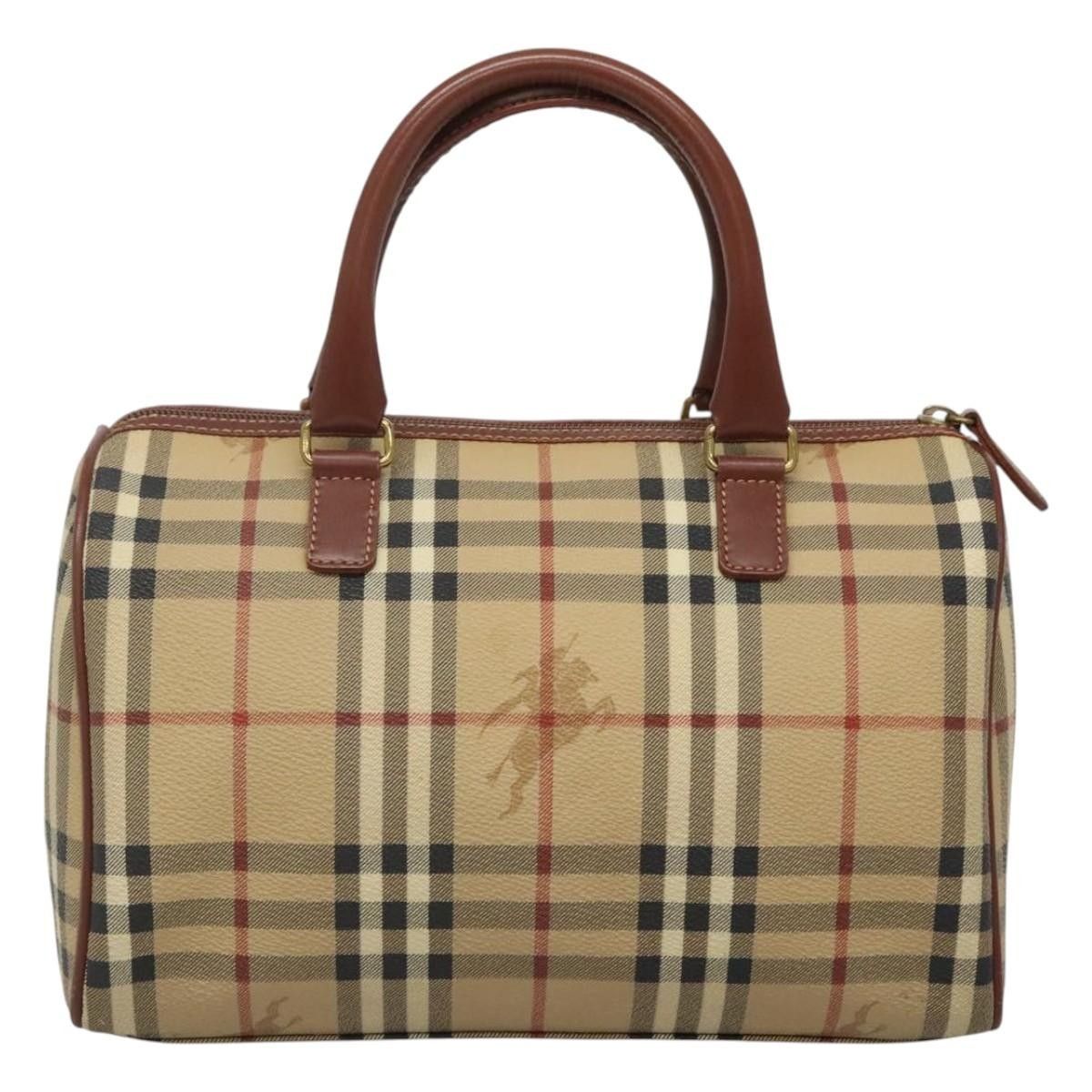 Burberry Burberry Chester Satchel Haymarket Coated Canvas Size ONE SIZE - 2 Thumbnail