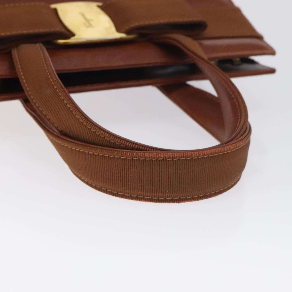Salvatore Ferragamo Salvatore Ferragamo Convertible Vara Bow Tote Leather Size ONE SIZE - 7 Thumbnail