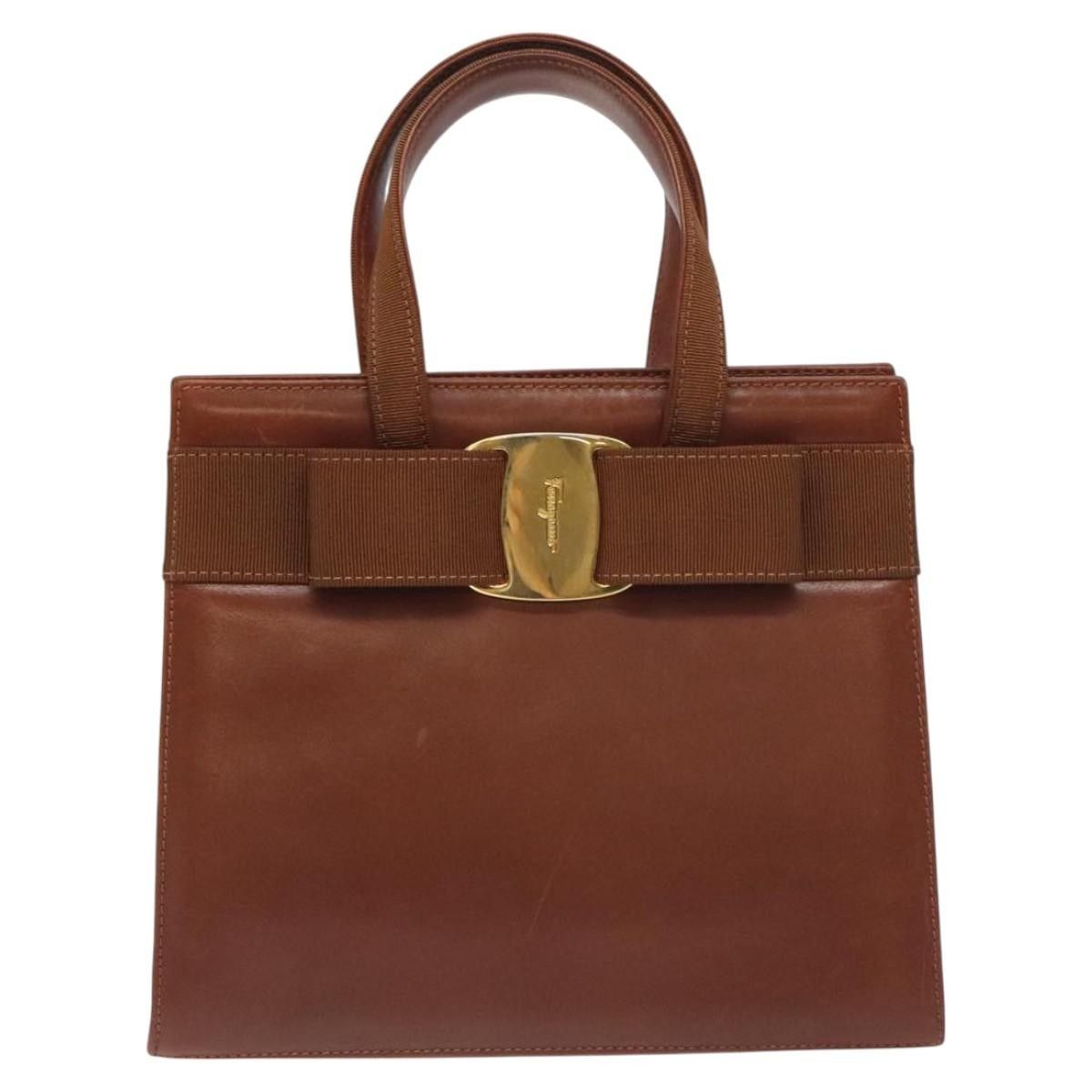 Salvatore Ferragamo Salvatore Ferragamo Convertible Vara Bow Tote Leather Size ONE SIZE - 17 Thumbnail