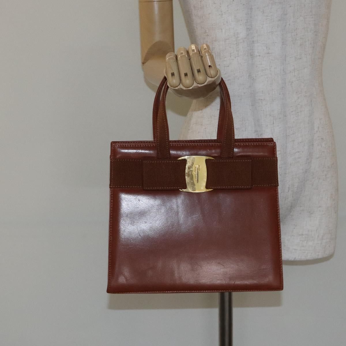 Salvatore Ferragamo Salvatore Ferragamo Convertible Vara Bow Tote Leather Size ONE SIZE - 13 Thumbnail