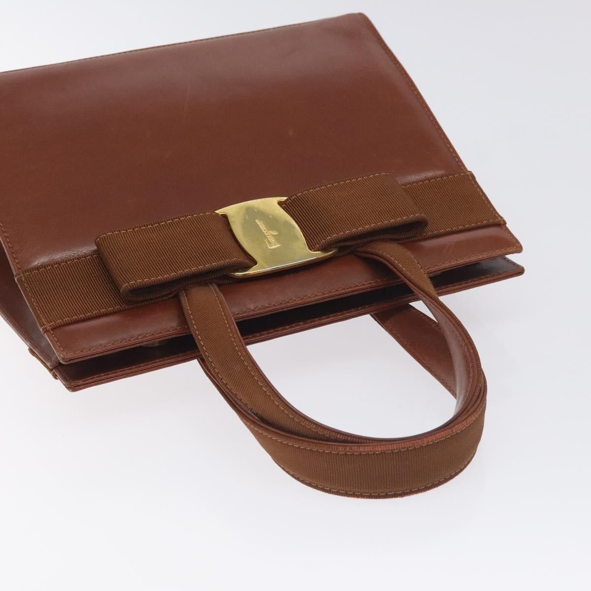 Salvatore Ferragamo Salvatore Ferragamo Convertible Vara Bow Tote Leather Size ONE SIZE - 15 Thumbnail