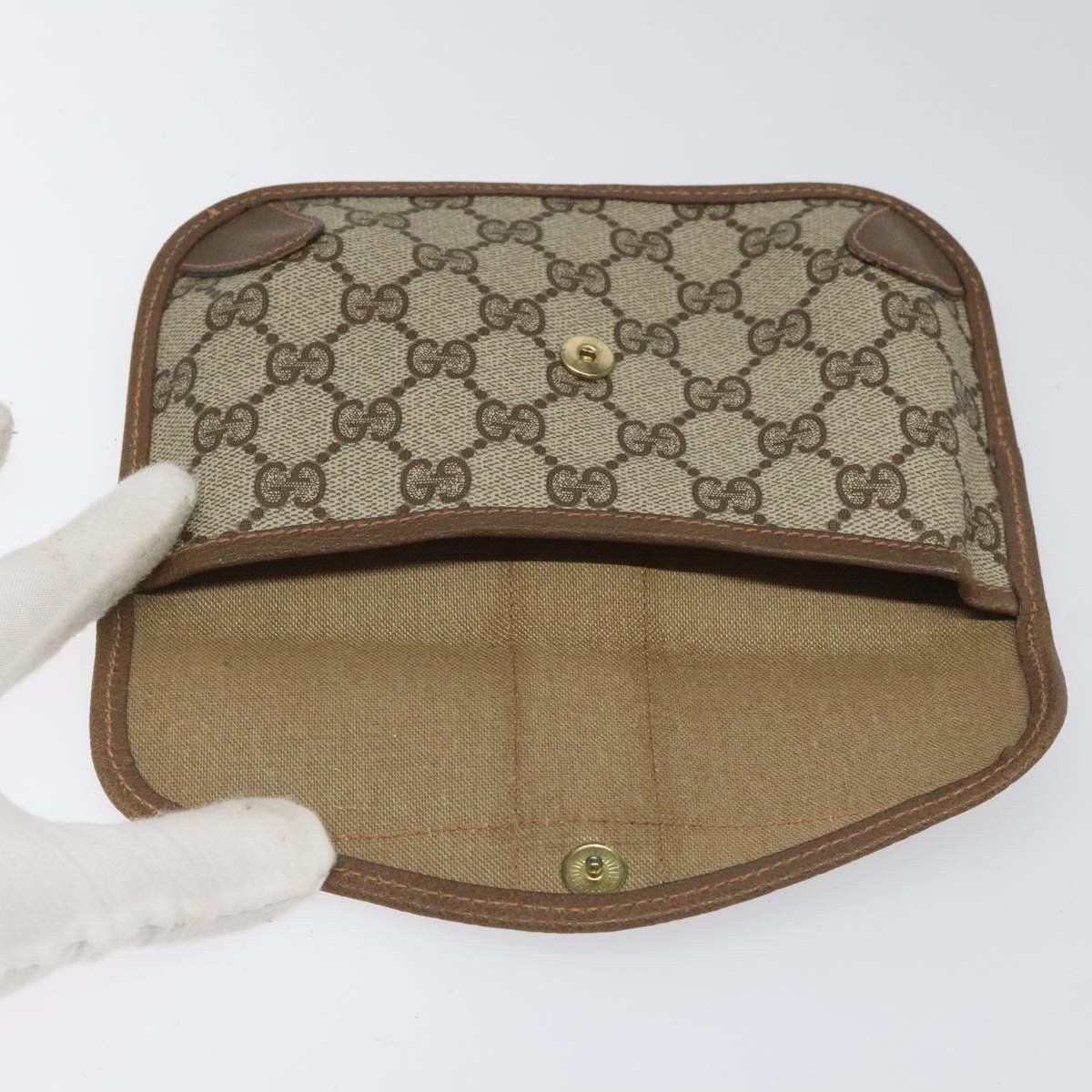 Gucci Gucci Ophidia Flap Clutch GG Coated Canvas Size ONE SIZE - 15 Thumbnail