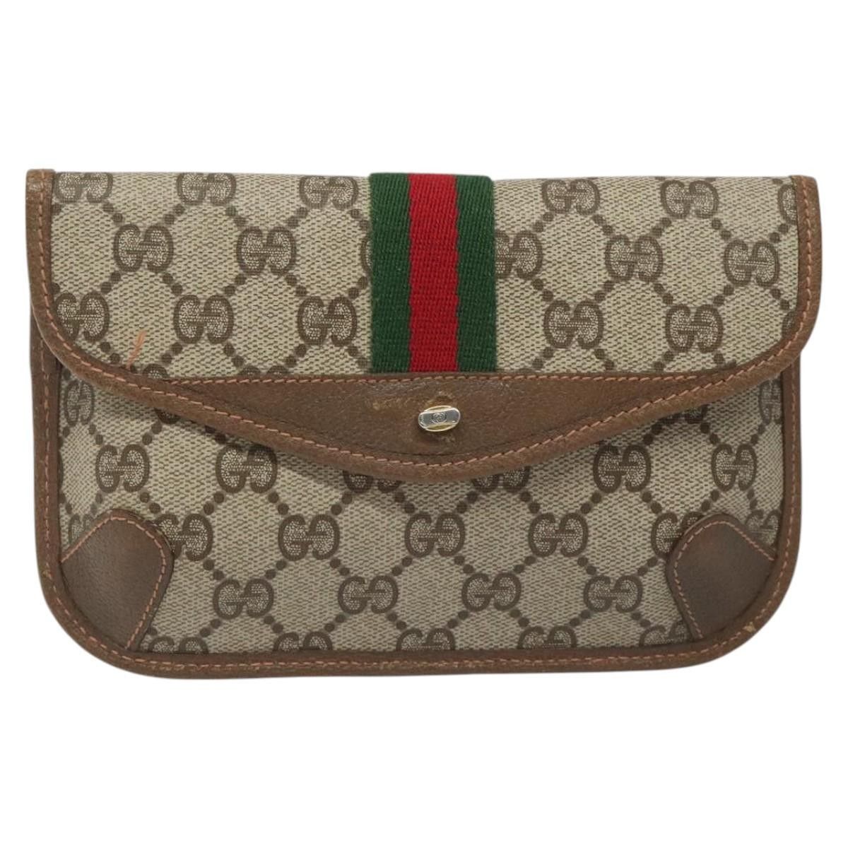 Gucci Gucci Ophidia Flap Clutch GG Coated Canvas Size ONE SIZE - 16 Thumbnail