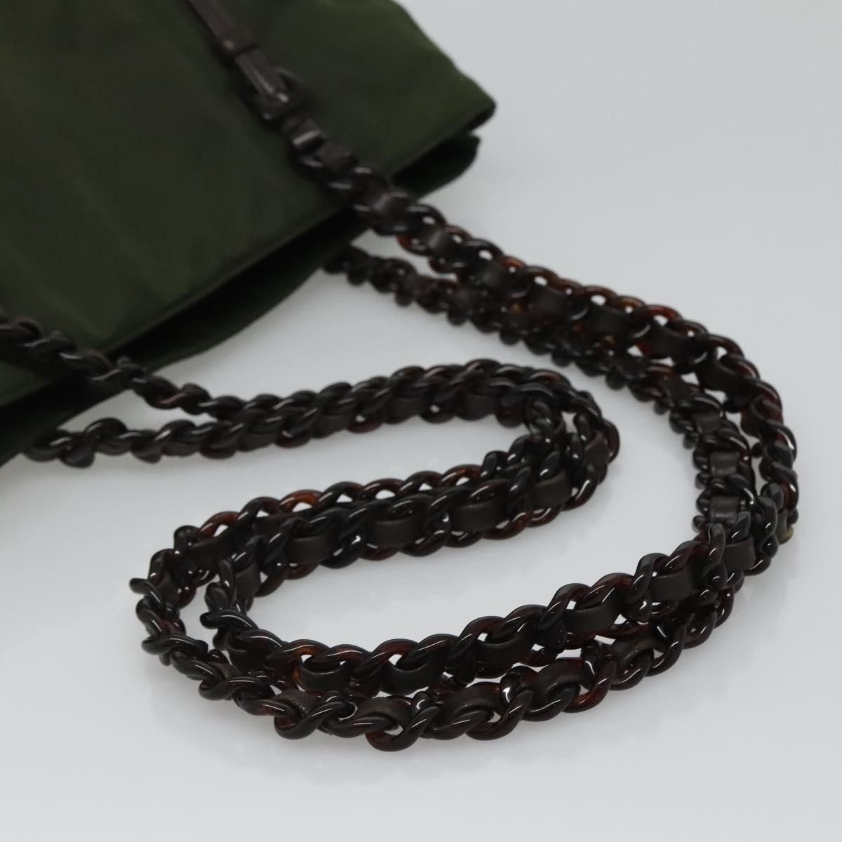Prada Prada Vintage Chain Tote Tessuto Size ONE SIZE - 9 Thumbnail