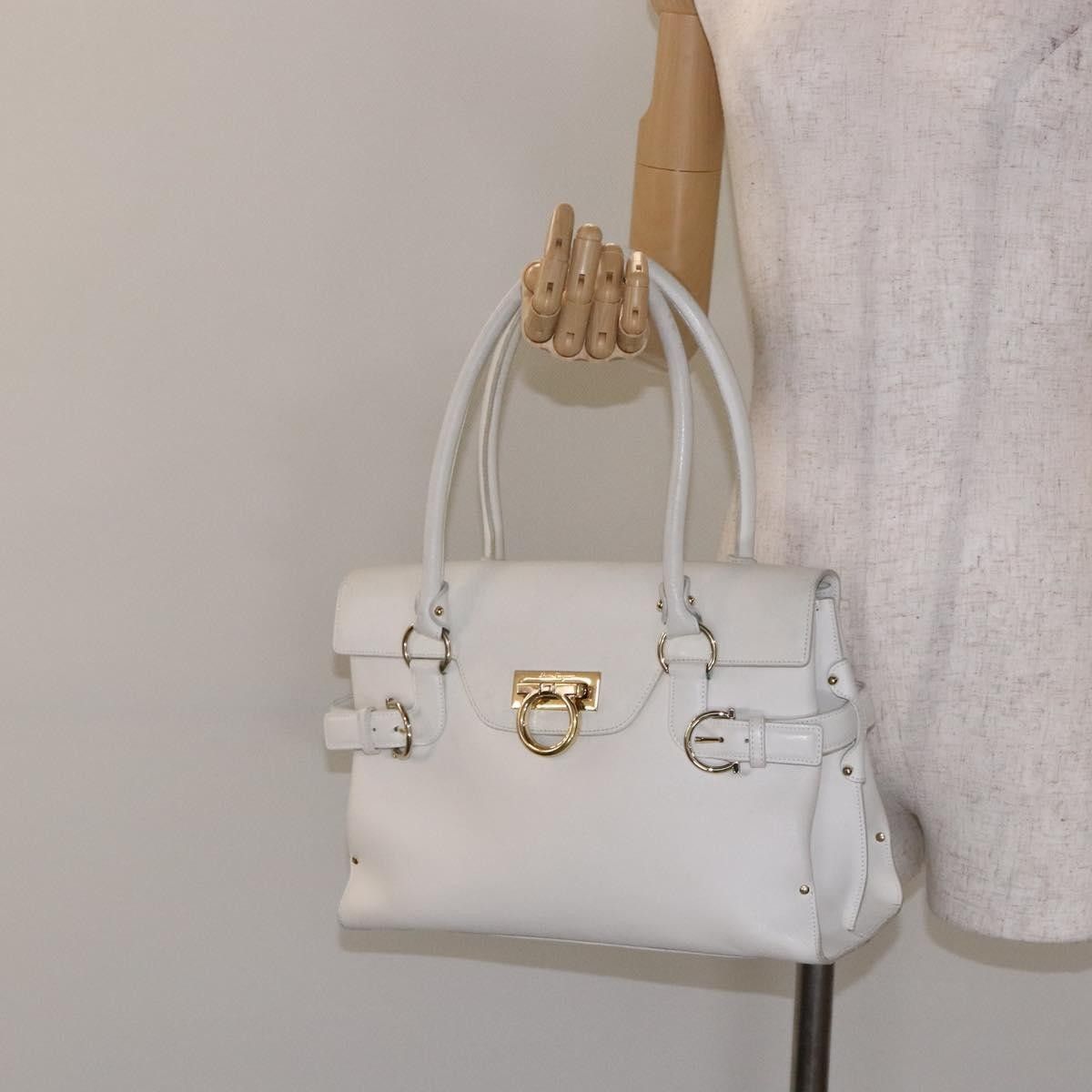 Salvatore Ferragamo Salvatore Ferragamo Virna Satchel Leather Size ONE SIZE - 13 Thumbnail