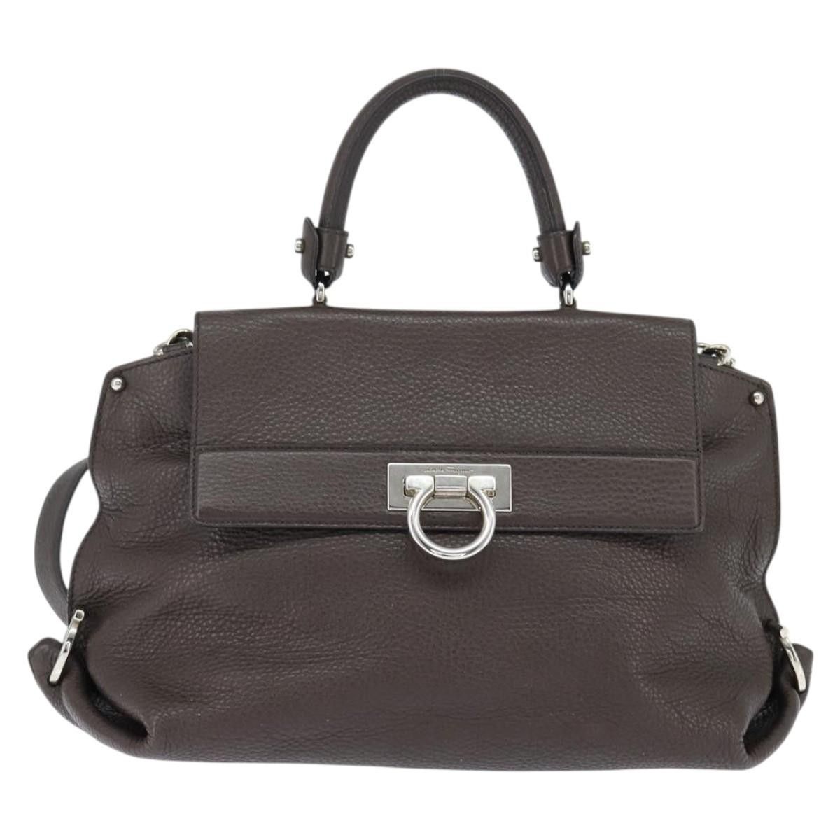 Salvatore Ferragamo Salvatore Ferragamo Gancini handbag Leather Size ONE SIZE - 24 Thumbnail