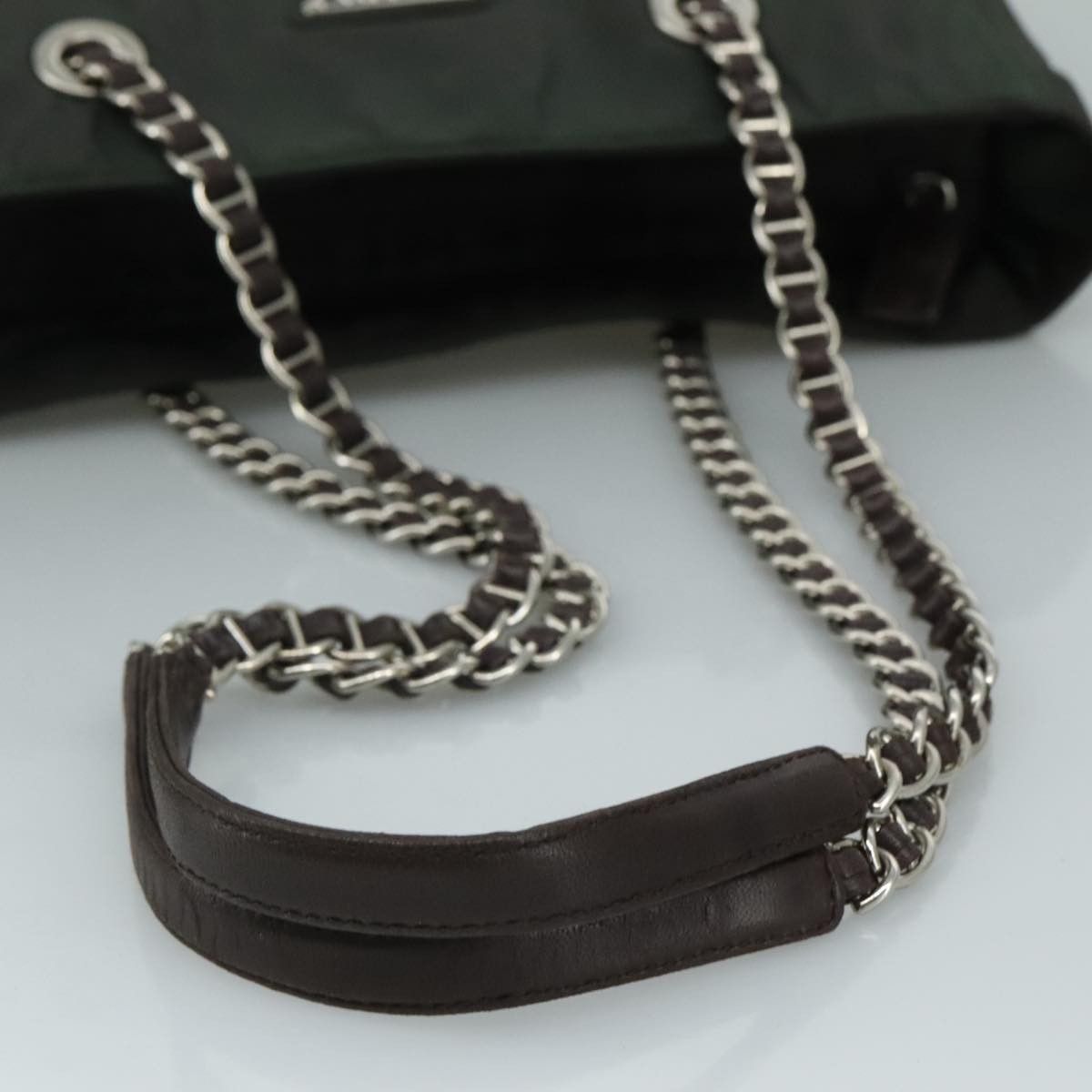 Prada Prada Vintage Chain Tote Tessuto Size ONE SIZE - 8 Thumbnail
