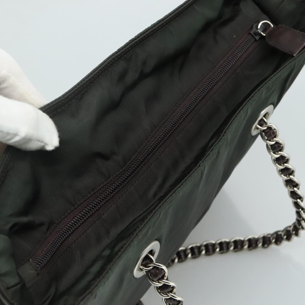 Prada Prada Vintage Chain Tote Tessuto Size ONE SIZE - 18 Thumbnail