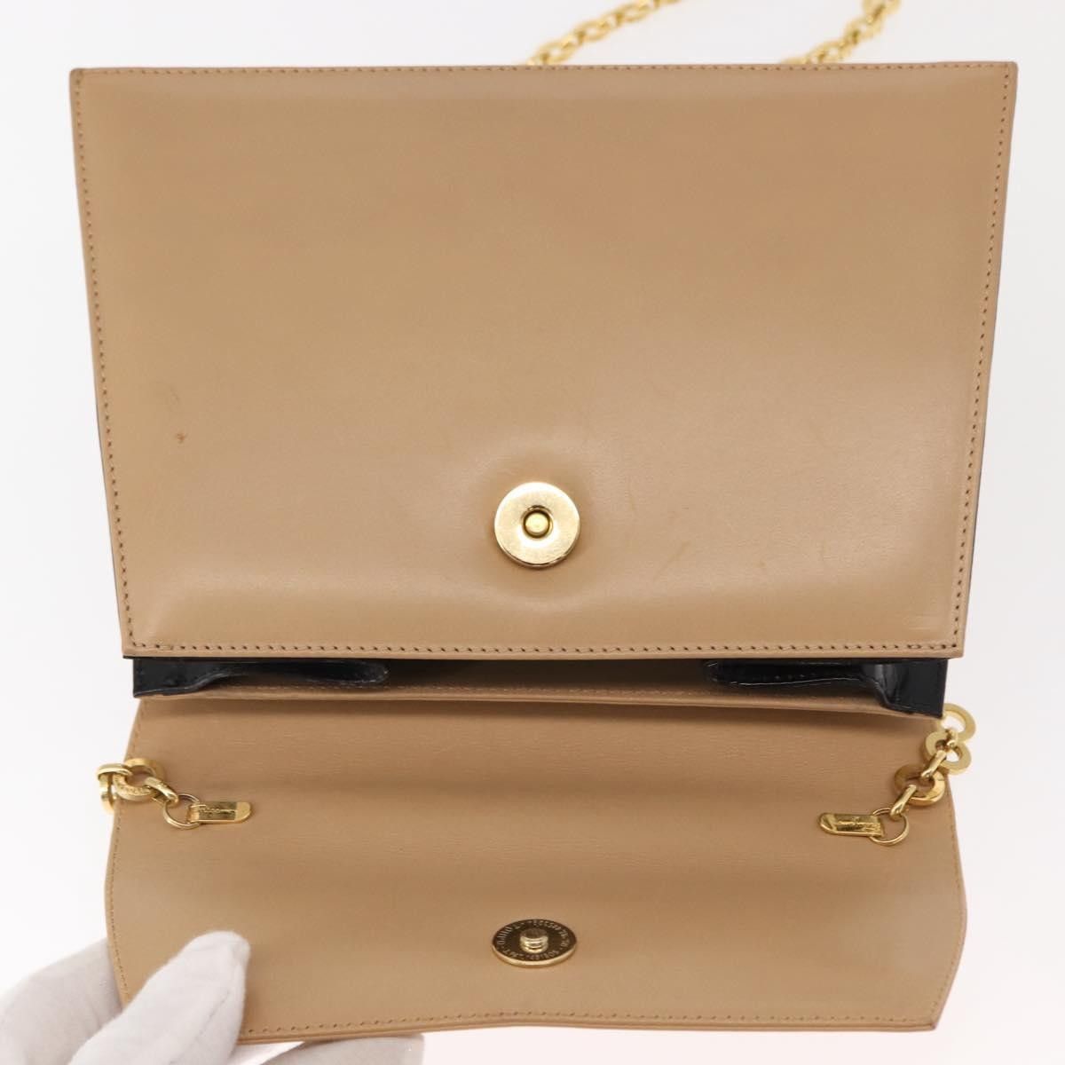 Salvatore Ferragamo Salvatore Ferragamo Chain Flap Shoulder Bag Leather Size ONE SIZE - 15 Thumbnail