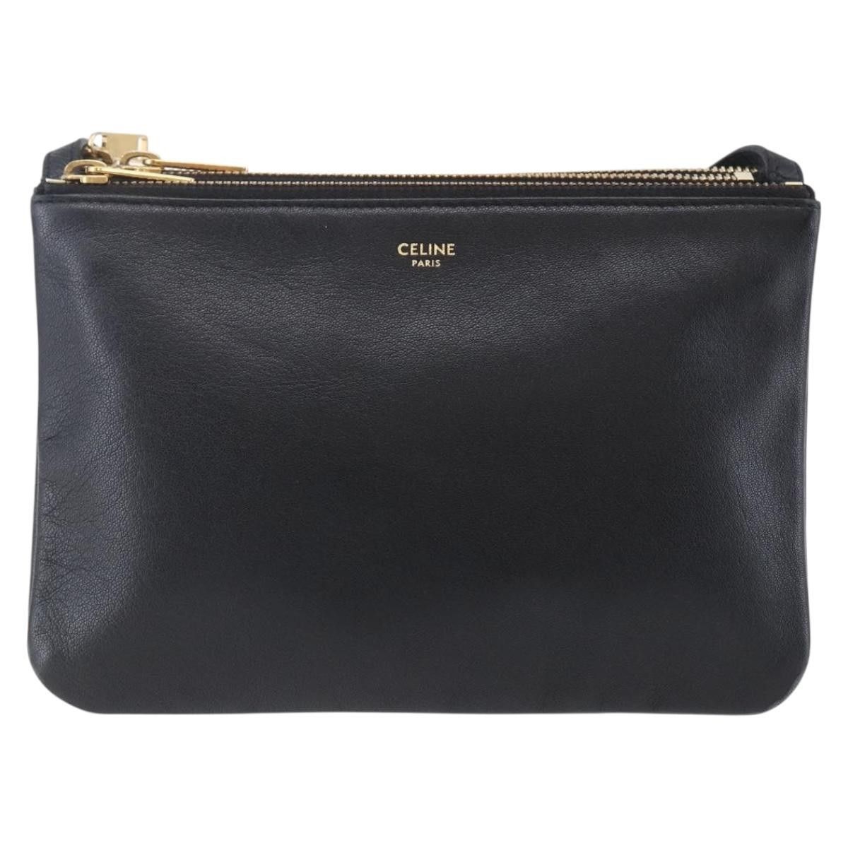 Celine Celine Trio Crossbody Bag Leather Size ONE SIZE - 18 Thumbnail
