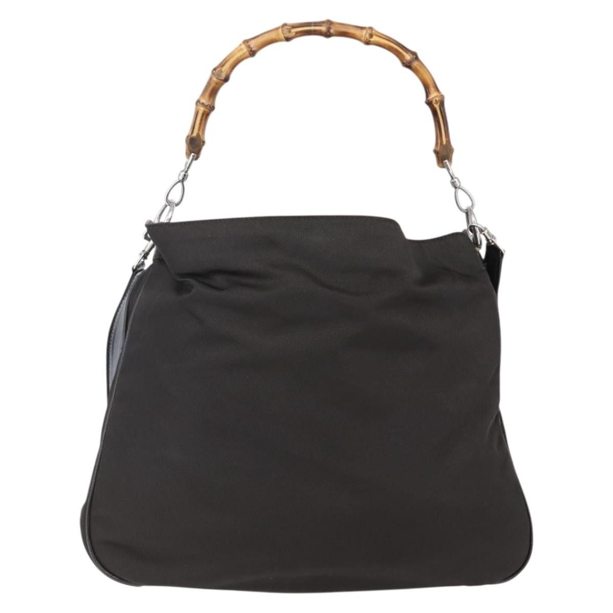 Gucci Gucci Vintage Bamboo Handle Bag Nylon Size ONE SIZE - 19 Thumbnail