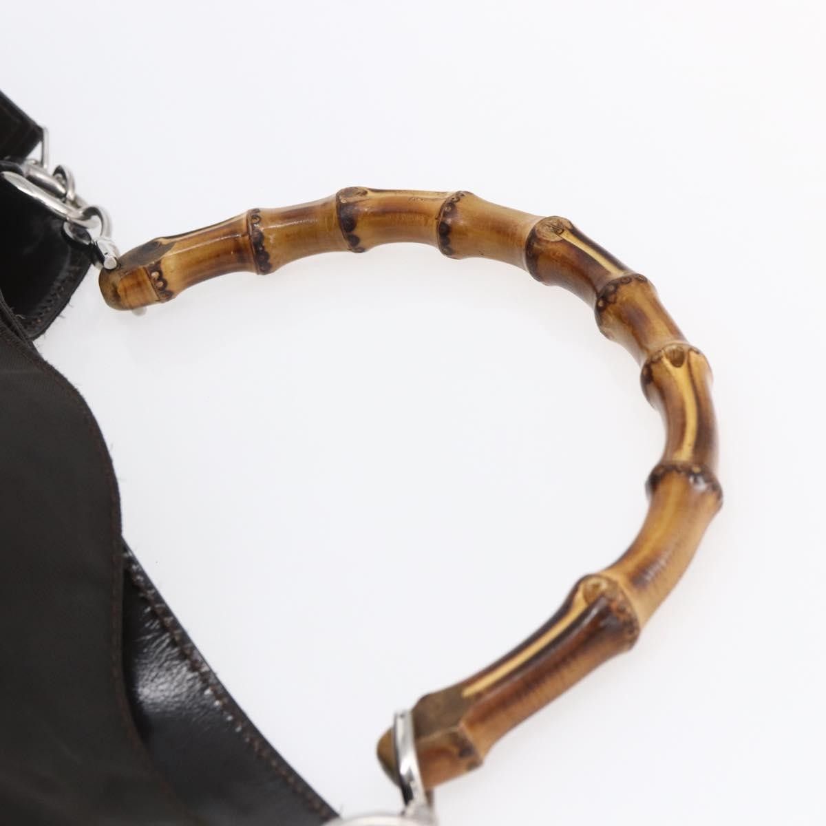 Gucci Gucci Vintage Bamboo Handle Bag Nylon Size ONE SIZE - 20 Thumbnail