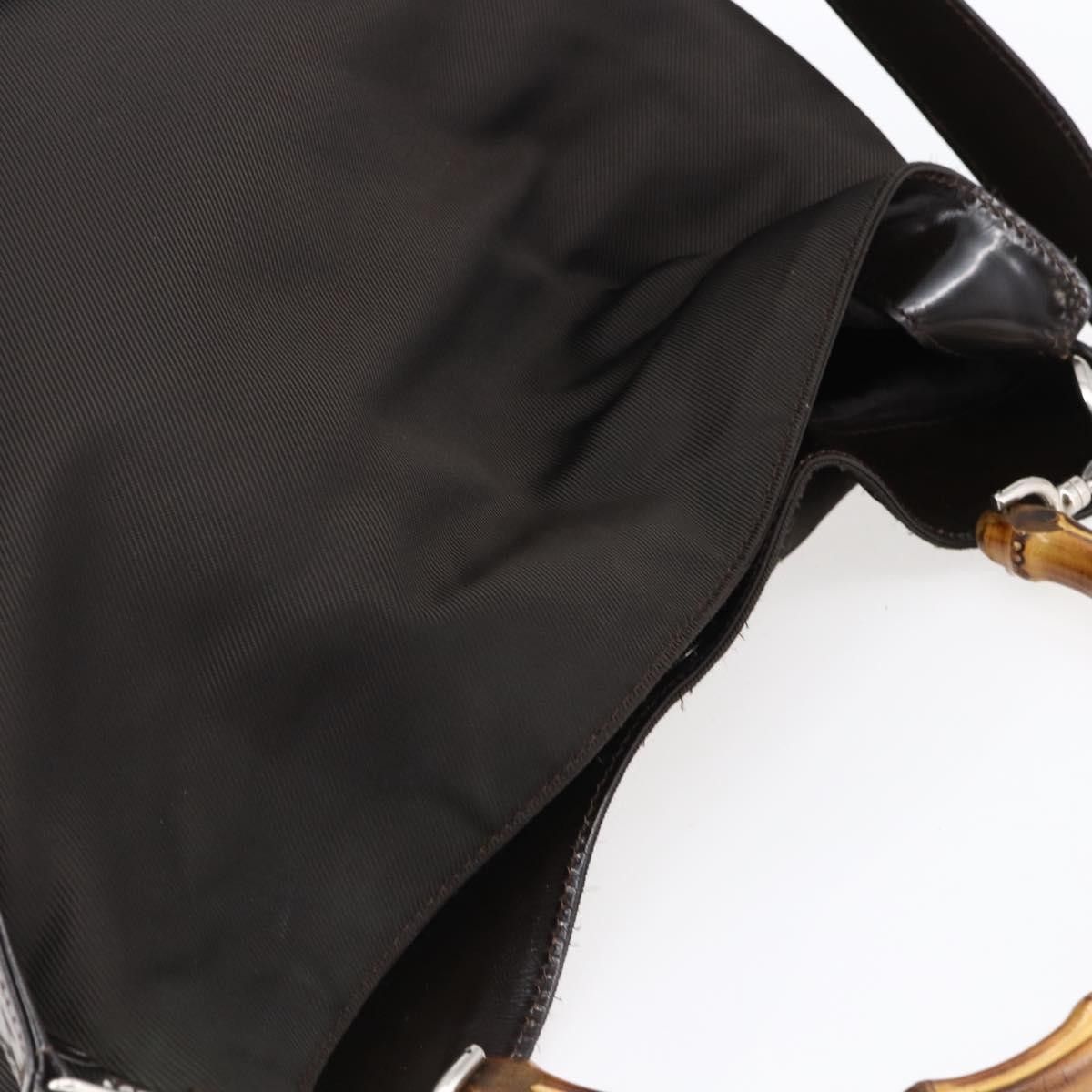 Gucci Gucci Vintage Bamboo Handle Bag Nylon Size ONE SIZE - 17 Thumbnail