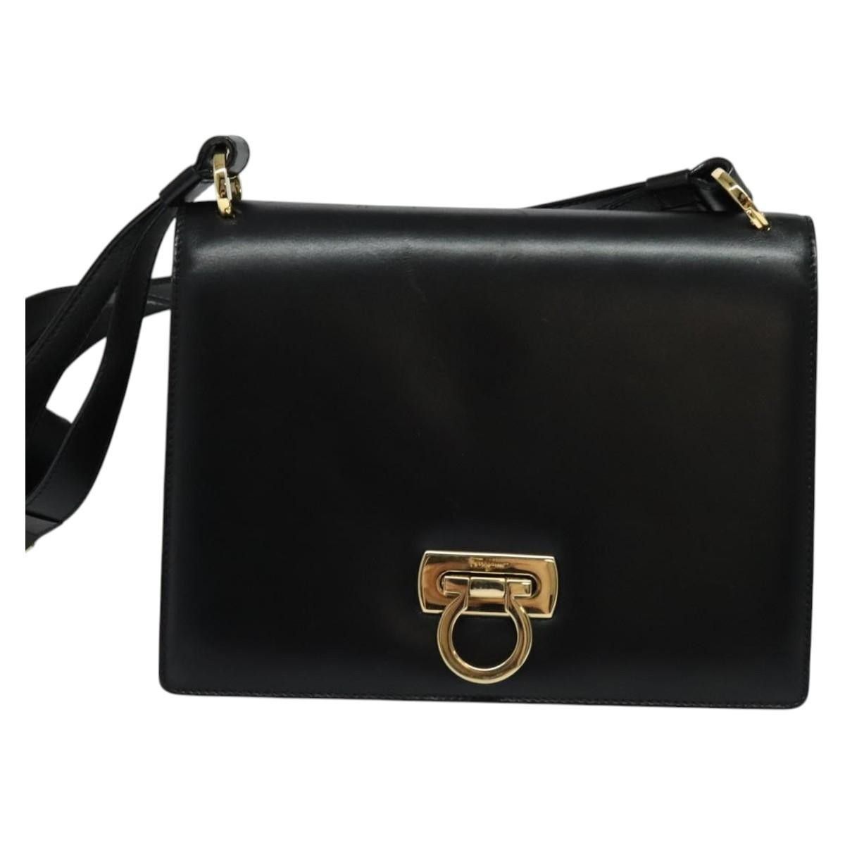 Salvatore Ferragamo Salvatore Ferragamo Gancini Shoulder Bag Leather Size ONE SIZE - 17 Thumbnail