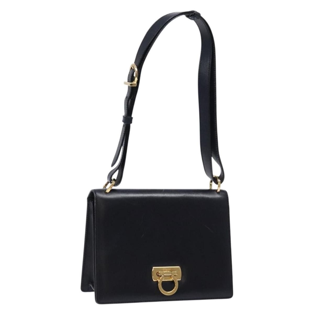 Salvatore Ferragamo Salvatore Ferragamo Gancini Shoulder Bag Leather Size ONE SIZE - 19 Thumbnail