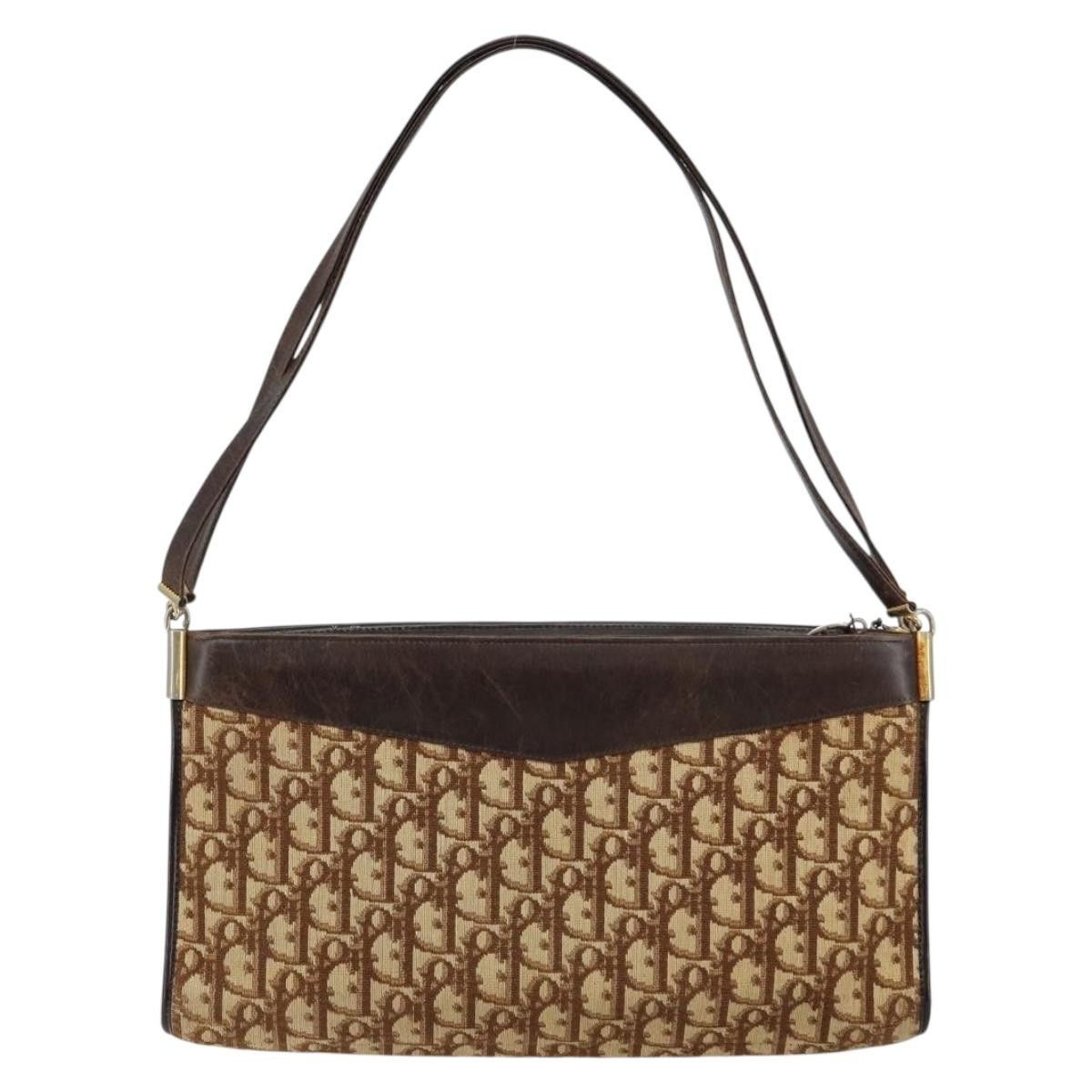 Dior Christian Dior Vintage Trotter Shoulder Bag Canvas Size ONE SIZE - 2 Thumbnail