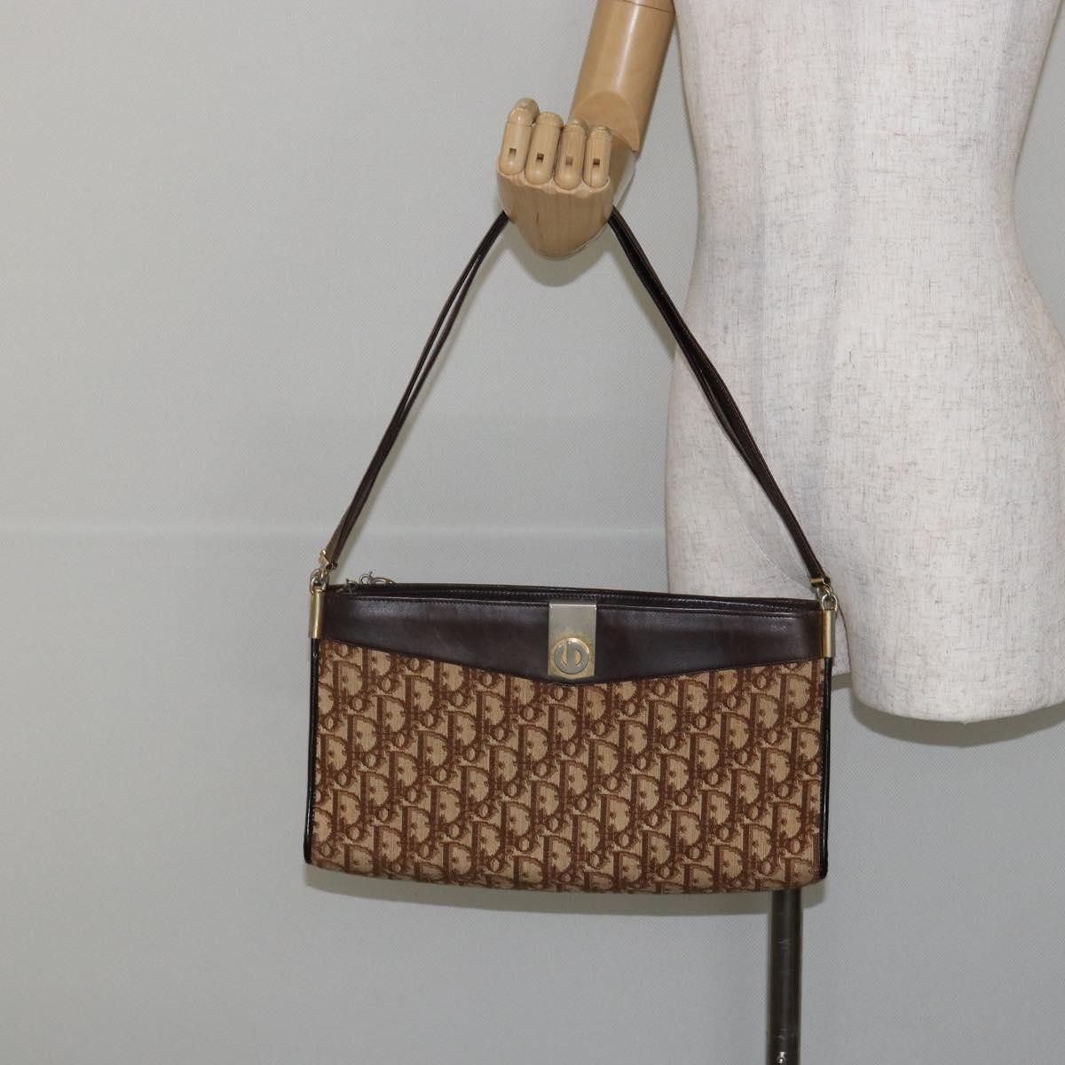 Dior Christian Dior Vintage Trotter Shoulder Bag Canvas Size ONE SIZE - 15 Thumbnail