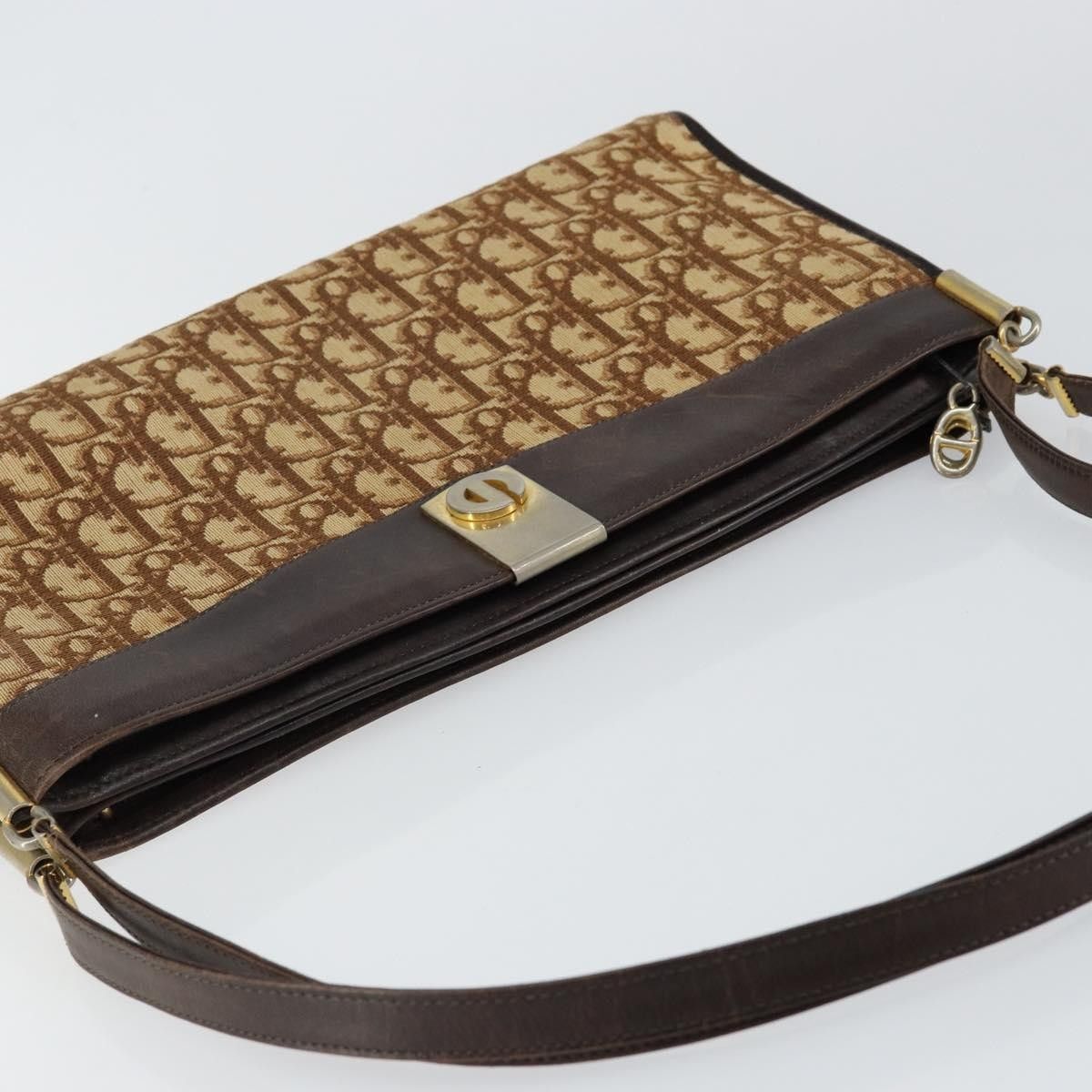 Dior Christian Dior Vintage Trotter Shoulder Bag Canvas Size ONE SIZE - 12 Thumbnail