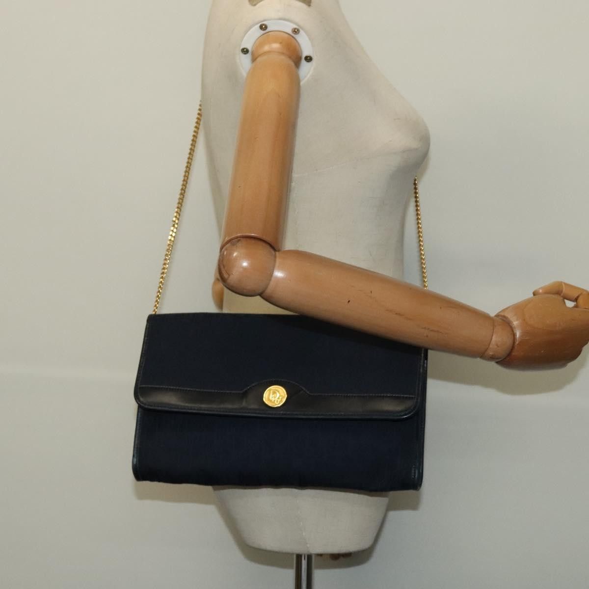 Dior Christian Dior Vintage Chain Flap Diorissimo Canvas Size ONE SIZE - 14 Thumbnail