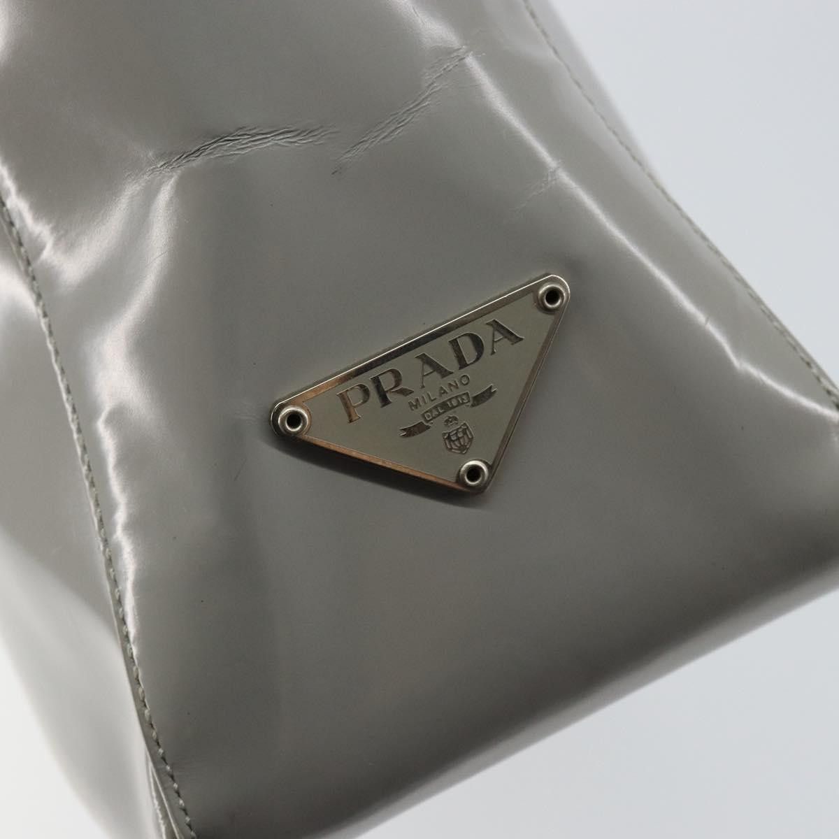 Prada Prada Resin Handle Tote Patent Leather Size ONE SIZE - 14 Thumbnail