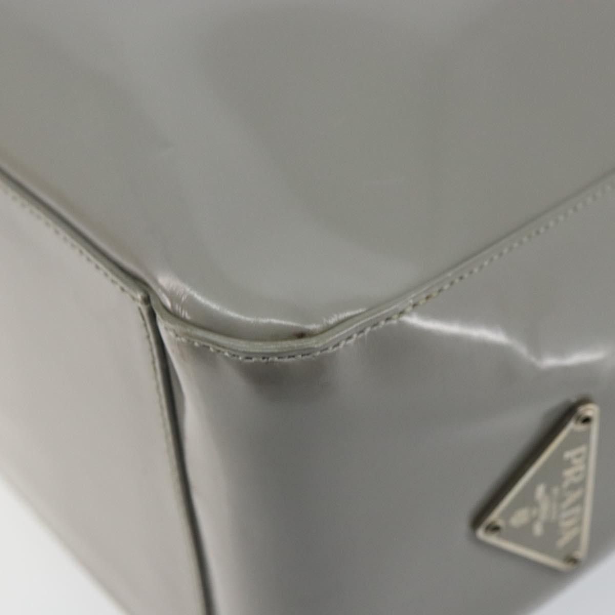 Prada Prada Resin Handle Tote Patent Leather Size ONE SIZE - 11 Thumbnail