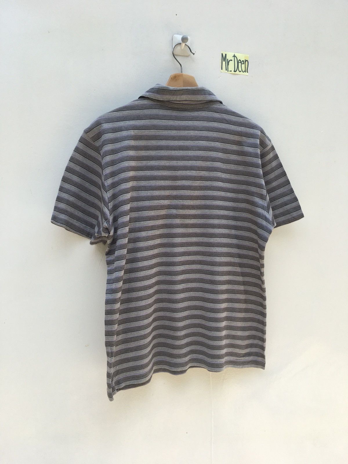Lanvin LANVIN Grey Stripes Polo Shirt Size US M / EU 48-50 / 2 - 8 Thumbnail