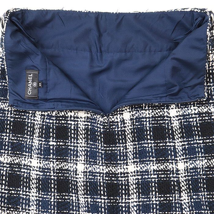 Chanel Chanel Chanel P58734 Tweed Cotton Linen Silk Skirt Cotton Skirts P58734 DUTY FREE for USA Size ONE SIZE - 8 Thumbnail