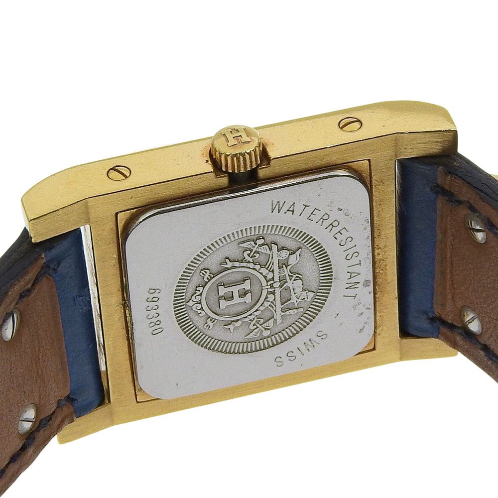 Hermes Hermes Hermes Medor Stainless Steel Watch Metal Quartz Stamp Y DUTY FREE for USA Size ONE SIZE - 6 Thumbnail