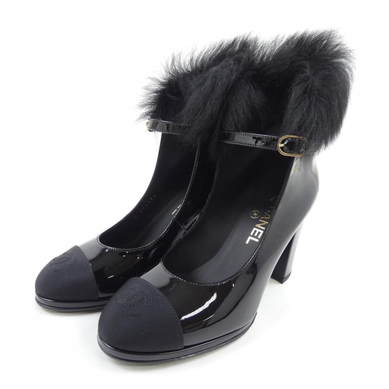 Chanel Chanel Chanel Mary Jane Patent Lambskin Pumps Leather Shoes G45174B14082 DUTY FREE for USA Size ONE SIZE - 3 Thumbnail