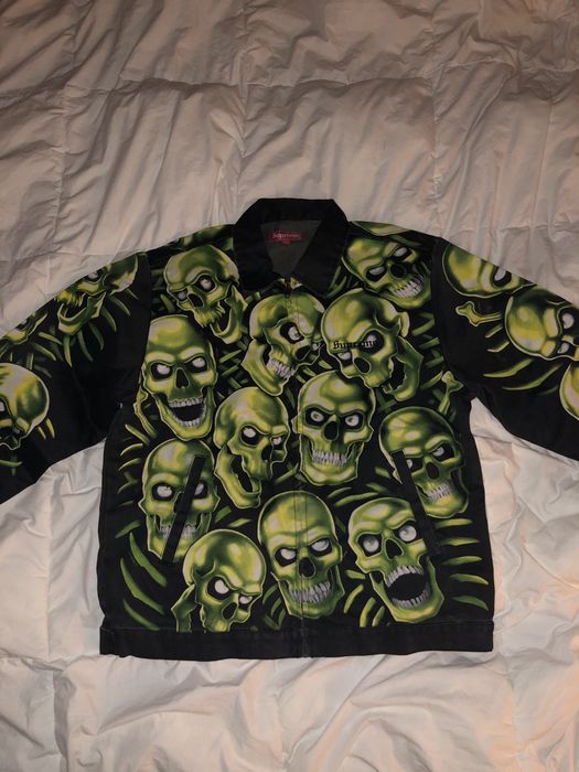 Supreme 18SS Skull Pile Work Jacket B14833-11 | Grailed