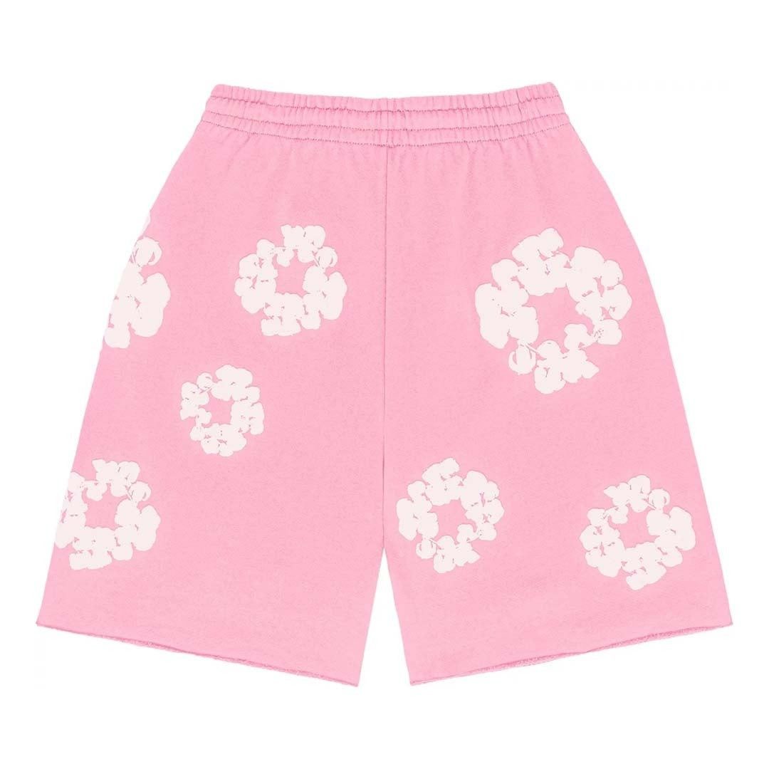DENIM TEARS The Cotton Wreath Shorts Pink Size US 34 / EU 50 - 3 Thumbnail