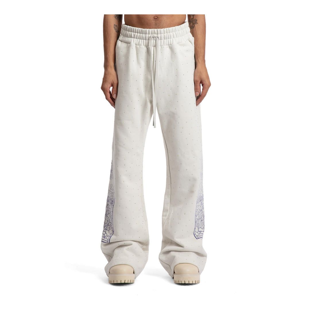 Who Decides War Rhinestone Sweatpants Silver Size US 34 / EU 50 - 2 Thumbnail