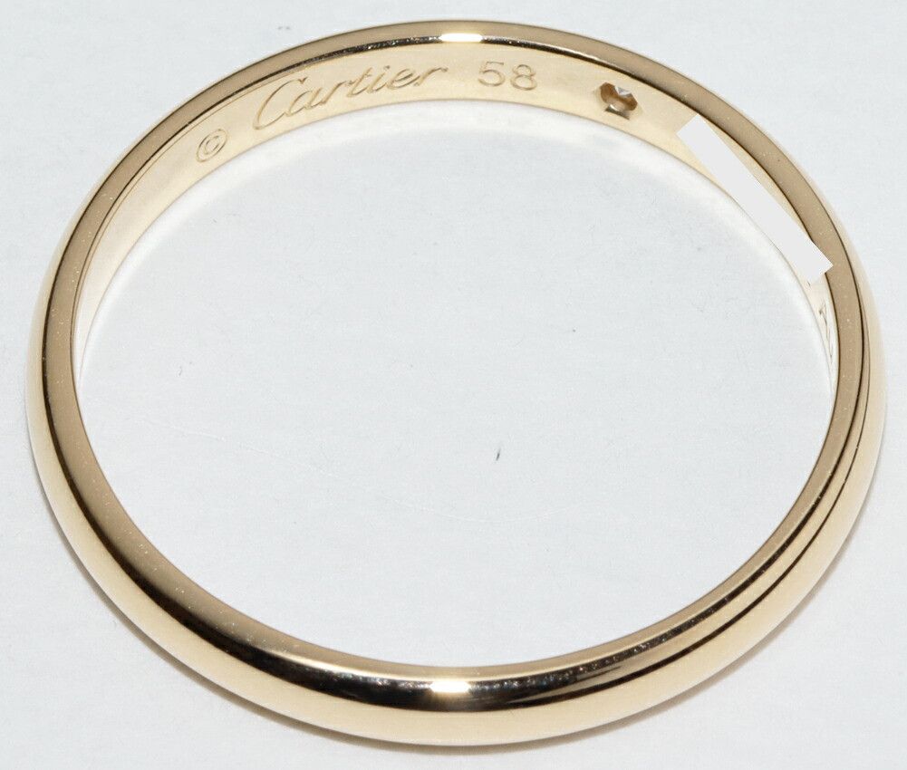 Cartier Cartier Cartier 1895 Wedding Ring Au750 Diamond Ring Size 17 Metal Ring B40576 DUTY FREE for USA Size ONE SIZE - 4 Thumbnail