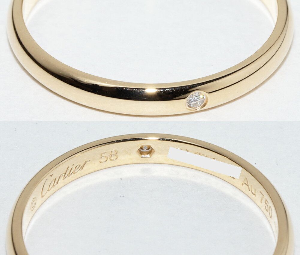 Cartier Cartier Cartier 1895 Wedding Ring Au750 Diamond Ring Size 17 Metal Ring B40576 DUTY FREE for USA Size ONE SIZE - 5 Thumbnail