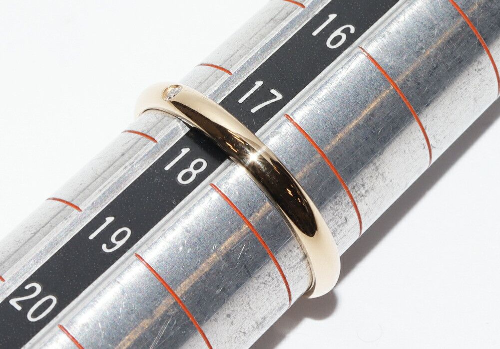 Cartier Cartier Cartier 1895 Wedding Ring Au750 Diamond Ring Size 17 Metal Ring B40576 DUTY FREE for USA Size ONE SIZE - 2 Thumbnail